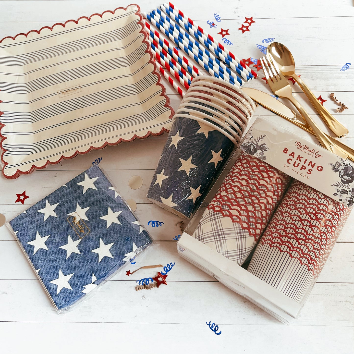 Hamptons Stars and Stripes Party Box